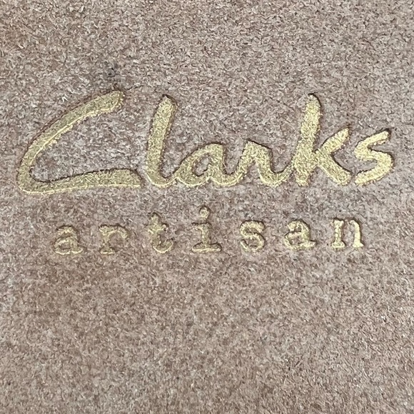 Clarks Women's Artisan Black Suede Asiley Orchid Wedge Sandals Size 11W - Picture 2 of 9